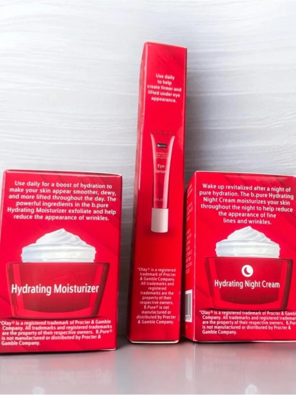Revitalizing Hydrating Eye Serum & Cream Set - Red